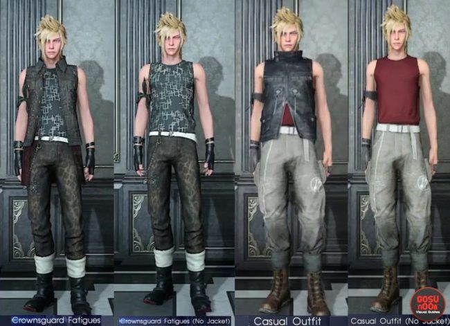 Quantité de vêtements FINAL FANTASY XV