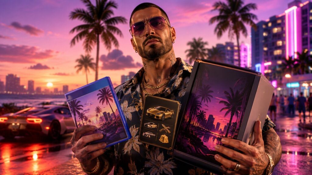 GTA 6 coûtera 79,99 dollars en édition Standard et 99,99 dollars en Ultimate. Précommandes le 25 juin, bonus Vintage Vice City, plateformes et date de sortie confirmés.