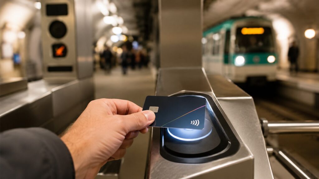 Payer le métro parisien par carte bancaire devient possible par étapes : tarifs 2026, ligne 14 à Orly, funiculaire, lignes 1, 4, 15 et 18, puis tout le réseau d’ici 2030.