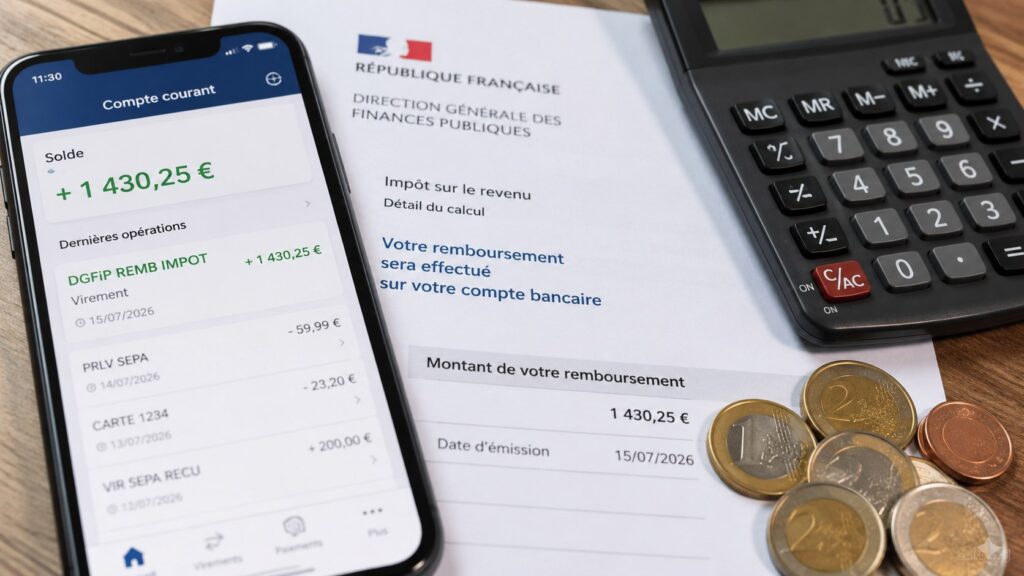 Remboursement d’impôt 2026 : comment identifier le virement DGFiP sur votre compte bancaire