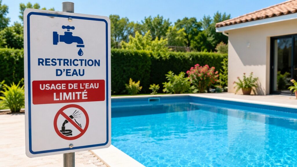 Peut-on remplir une piscine privée pendant une restriction d’eau en France et sous quelles conditions