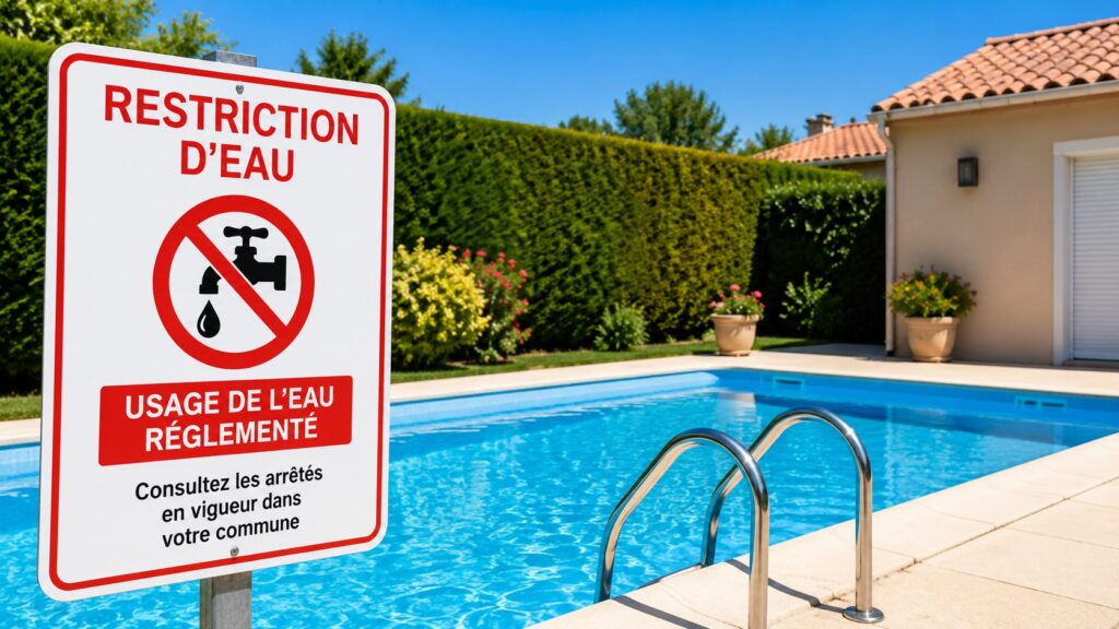 Peut-on remplir une piscine privée pendant une restriction d’eau en France et sous quelles conditions