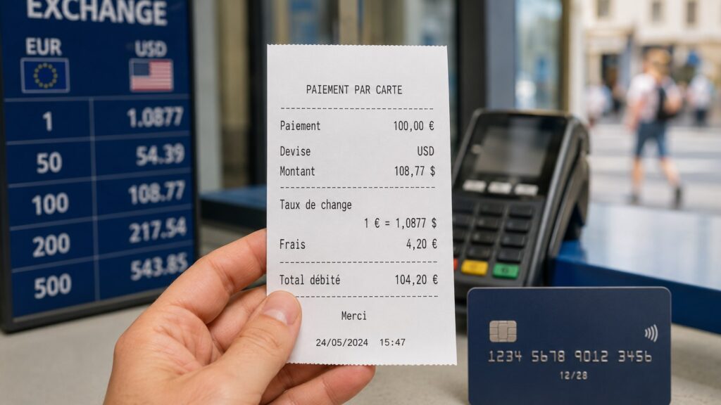 Frais bancaires à l’étranger : combien coûte vraiment un paiement de 100 euros hors zone euro