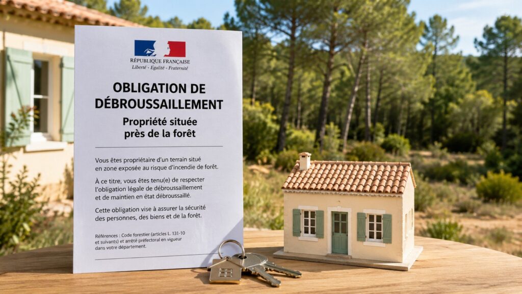 Maison près d’une forêt en France : ce que l’acheteur doit savoir sur le débroussaillement