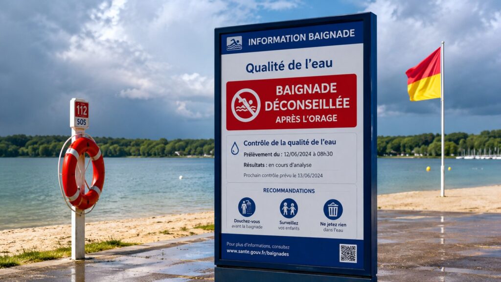 Baignade interdite après un orage : où vérifier la qualité de l’eau avant de se baigner