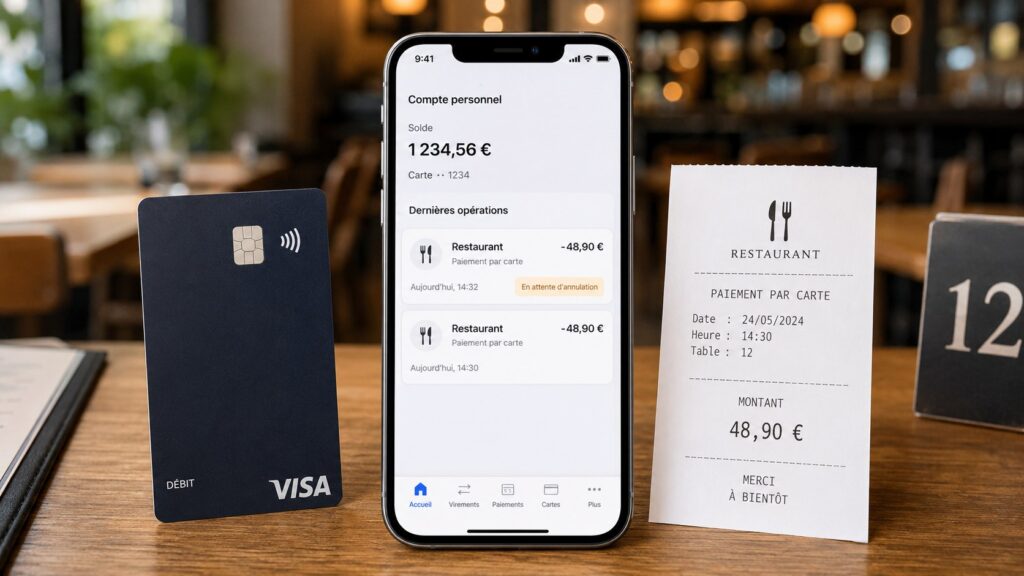 Carte bancaire débitée deux fois au restaurant : faut-il attendre ou contester immédiatement