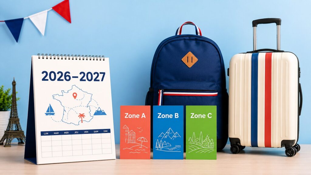 Vacances scolaires 2026-2027 : quelles dates par zone et quels départs prévoir après la rentrée
