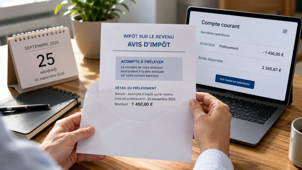Impôt sur le revenu : pourquoi un prélèvement peut apparaître sur votre compte le 25 septembre 2026