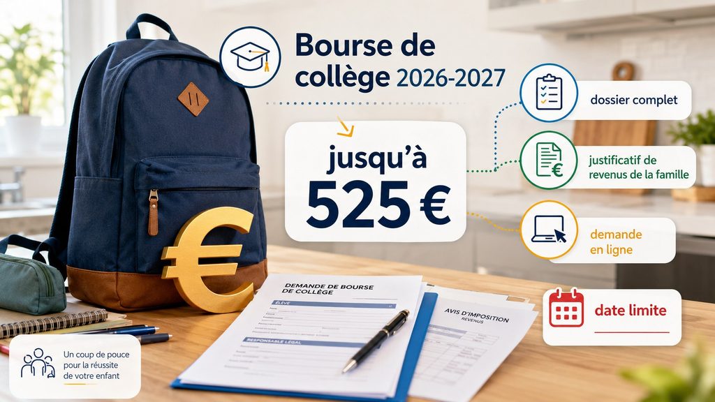 Bourse de collège 2026-2027 : combien pouvez-vous toucher et comment éviter de perdre 525 €