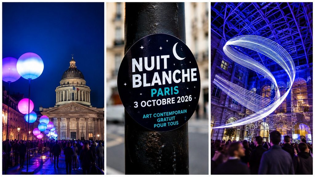 Nuit Blanche 2026 à Paris : date, programme gratuit et lieux à voir sans réservation