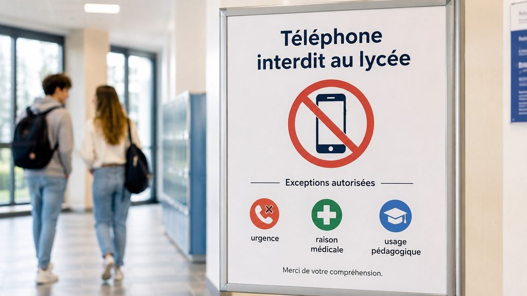 Téléphone interdit au lycée dès la rentrée 2026 : ce que les élèves pourront encore faire et les exceptions prévues