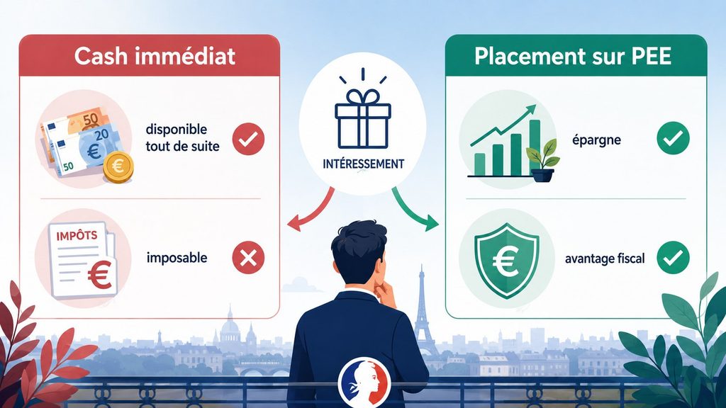 Intéressement 2026 : faut-il prendre la prime en cash ou la placer sur un PEE pour payer moins d’impôt