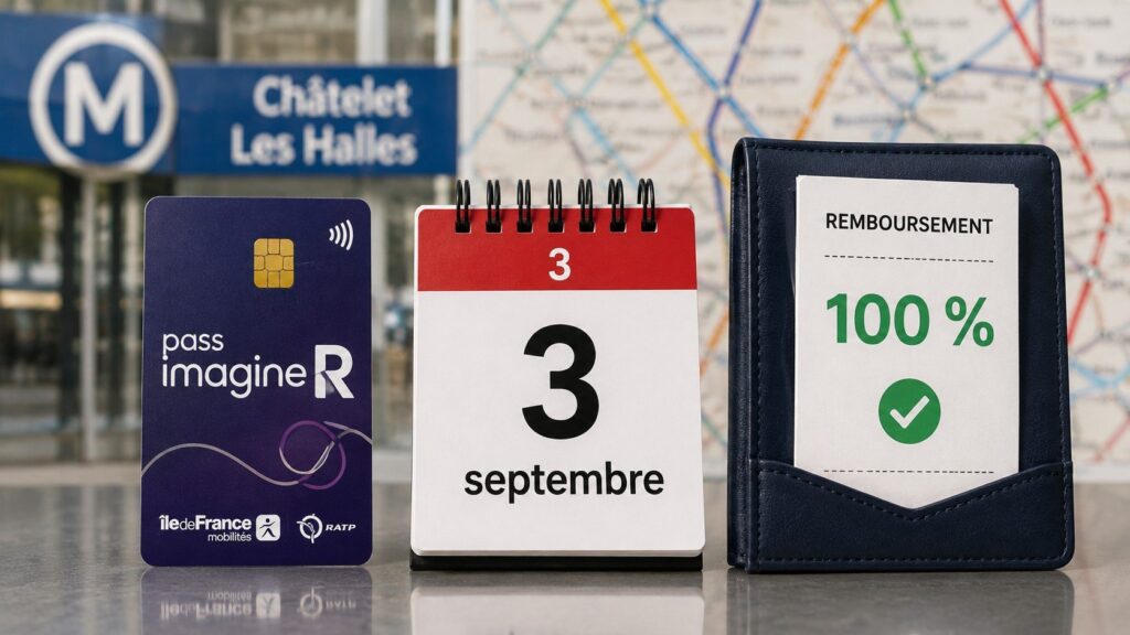 Pass Imagine R remboursé à Paris en 2026-2027 : qui peut récupérer 100 % dès le 3 septembre