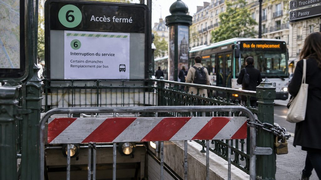 Ligne 6 fermée plusieurs dimanches à Paris : toutes les dates jusqu’en novembre et les bus de remplacement