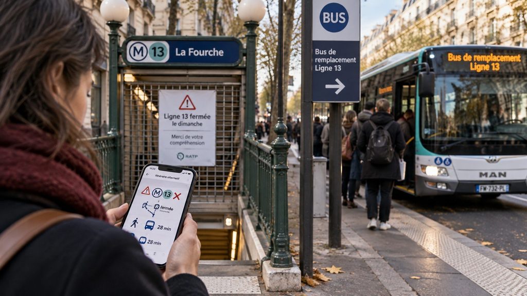 Ligne 13 fermée plusieurs dimanches jusqu’en décembre : toutes les dates et les alternatives dès le 13 septembre