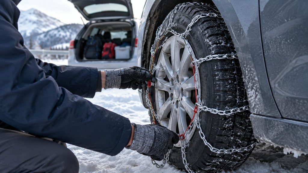 Pneus hiver ou chaînes : ce qu’il faut obligatoirement avoir avant le 1er novembre 2026