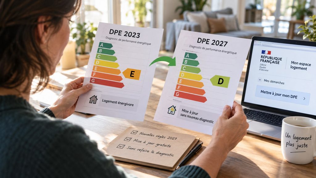 DPE 2027 : votre étiquette peut changer sans refaire le diagnostic — comment obtenir la mise à jour gratuite