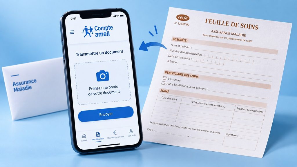 Compte ameli : on peut désormais envoyer une feuille de soins papier depuis son smartphone — lesquelles sont acceptées
