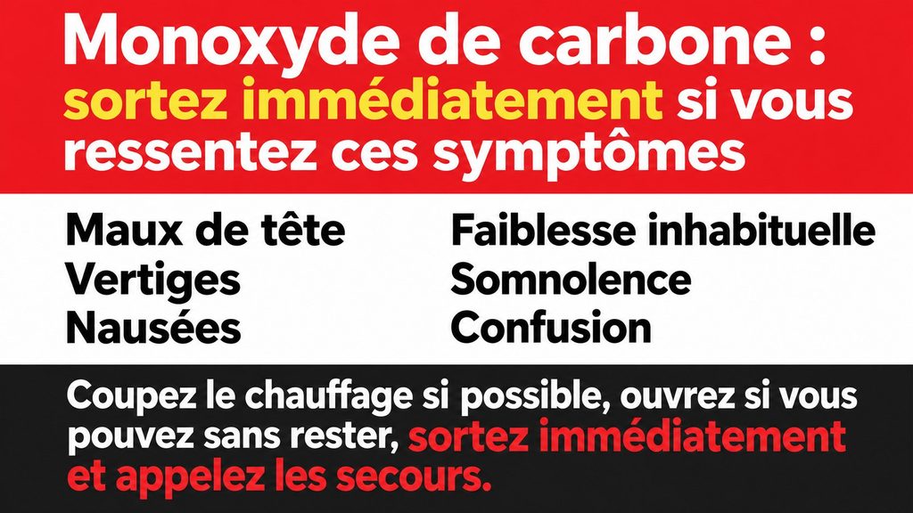 Monoxyde de carbone : ces symptômes après le redémarrage du chauffage imposent de sortir immédiatement