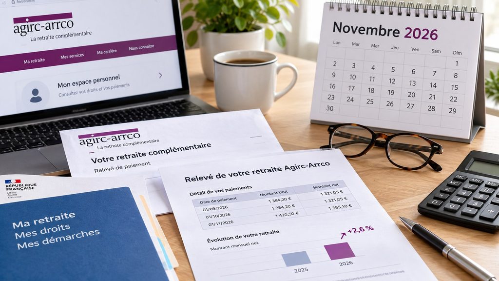 Retraite Agirc-Arrco : quand la revalorisation du 1er novembre 2026 sera-t-elle connue et comment la vérifier