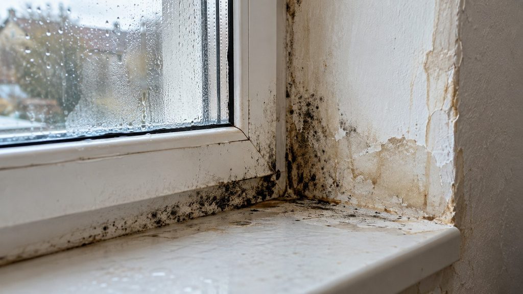 Moisissure autour des fenêtres : condensation ou infiltration