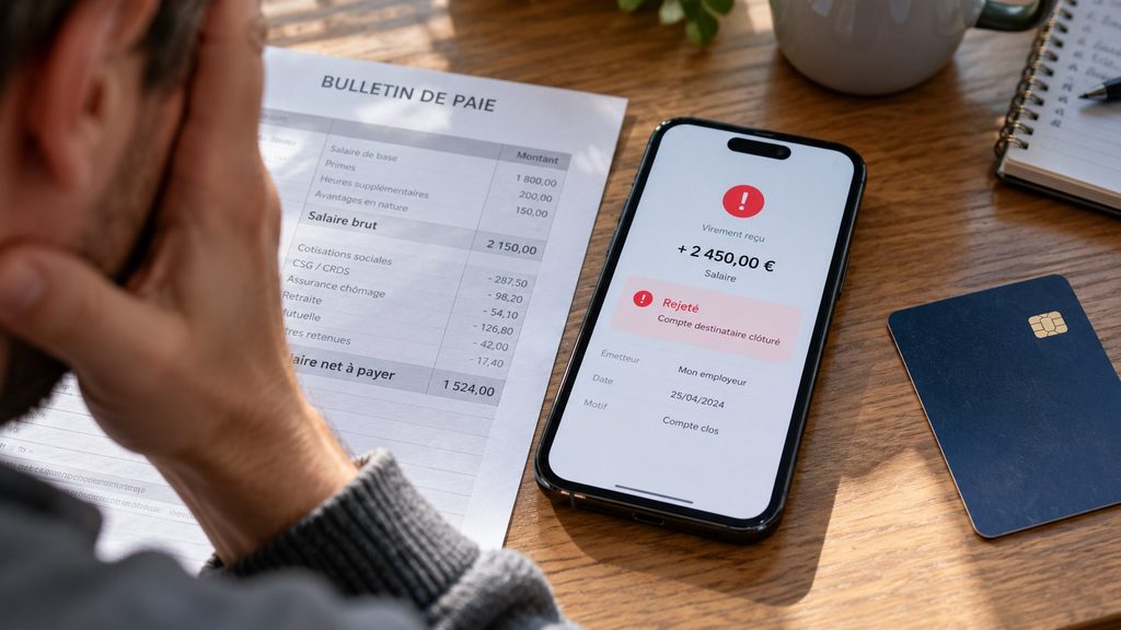 Votre salaire arrive sur un compte bancaire clôturé : où va l’argent et qui doit le récupérer