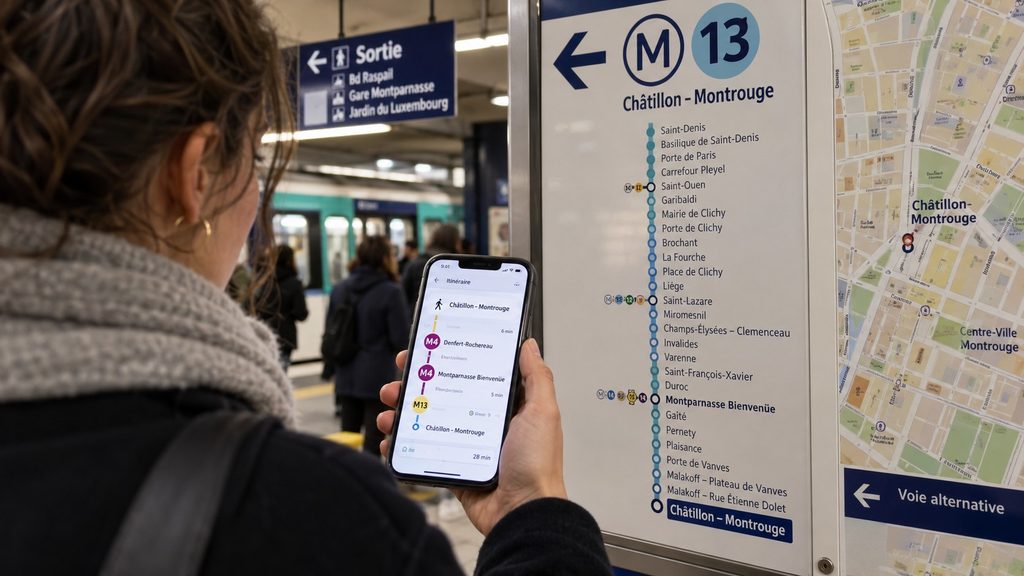 Métro 13 interrompu ce vendredi à Paris : comment rejoindre Châtillon–Montrouge sans passer par la zone bloquée